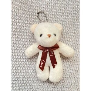 Mini Soft Bear Keychain Good For Backpack Purse Keys